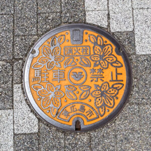 広島県東広島市-西条酒蔵通りツツジの消火栓（撮影日：2024年8月23日）